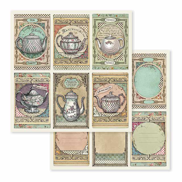 Stamperia Alice in Wonderland 8x8 Paper Pad