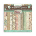 Stamperia Brocante Antiques 8x8 Backgrounds Paper Pad