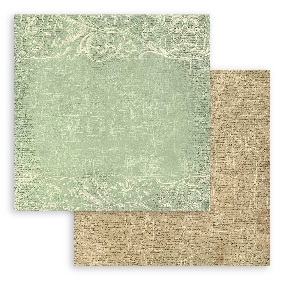 Stamperia Brocante Antiques 8x8 Backgrounds Paper Pad