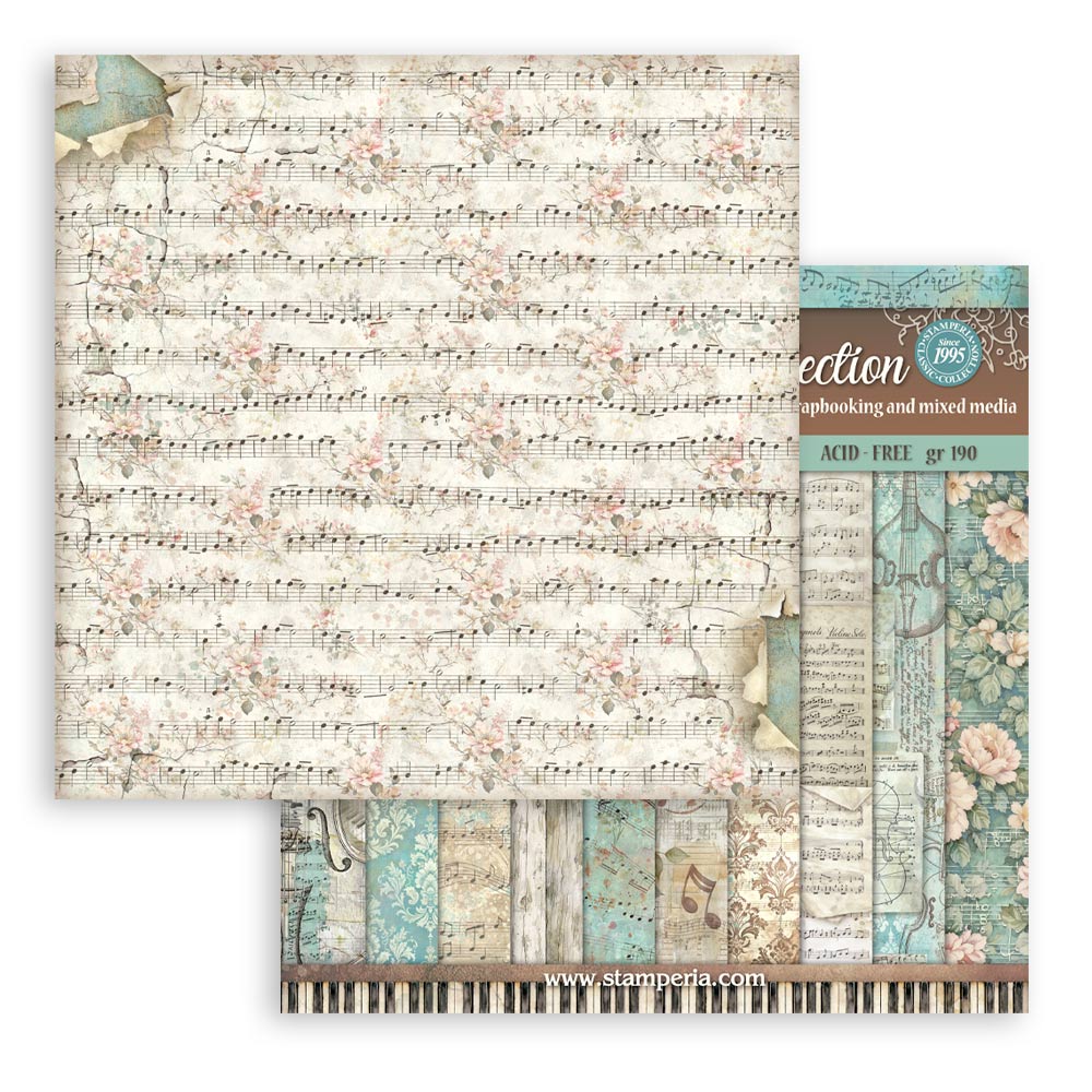 Stamperia Symphony 8x8 Backgrounds