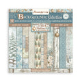 PRE-ORDER Stamperia White Christmas 8x8 Backgrounds Paper Pad