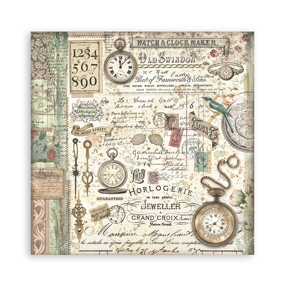 Stamperia Brocante Antiques 8x8 Paper Pad