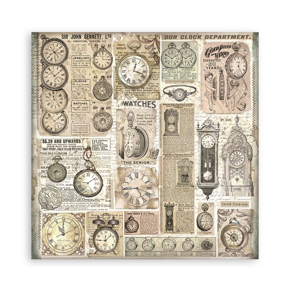 Stamperia Brocante Antiques 8x8 Paper Pad