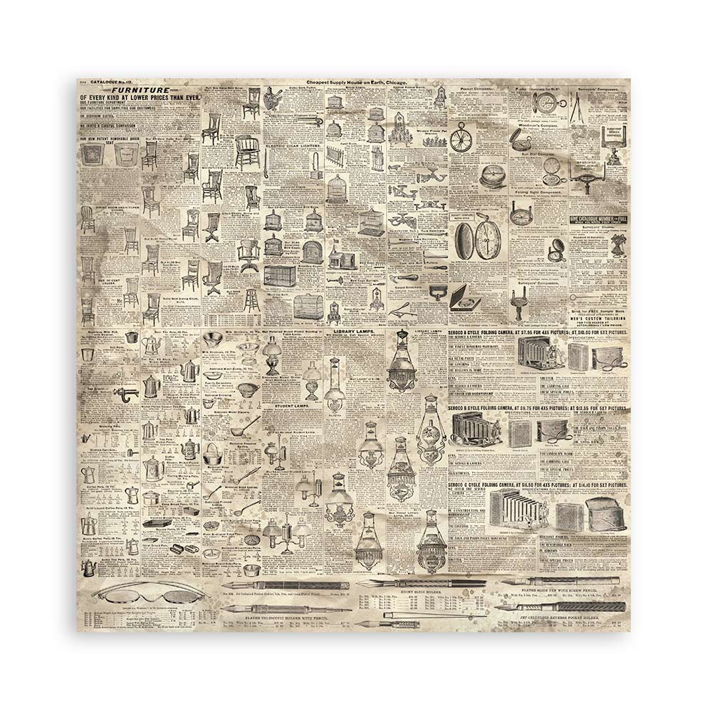 Stamperia Brocante Antiques 8x8 Paper Pad