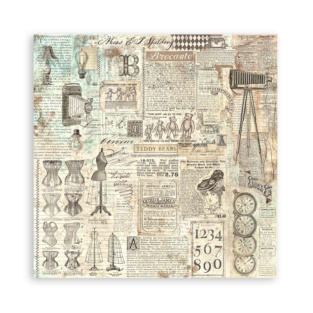 Stamperia Brocante Antiques 8x8 Paper Pad