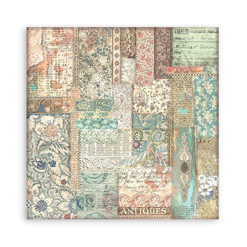 Stamperia Brocante Antiques 8x8 Paper Pad