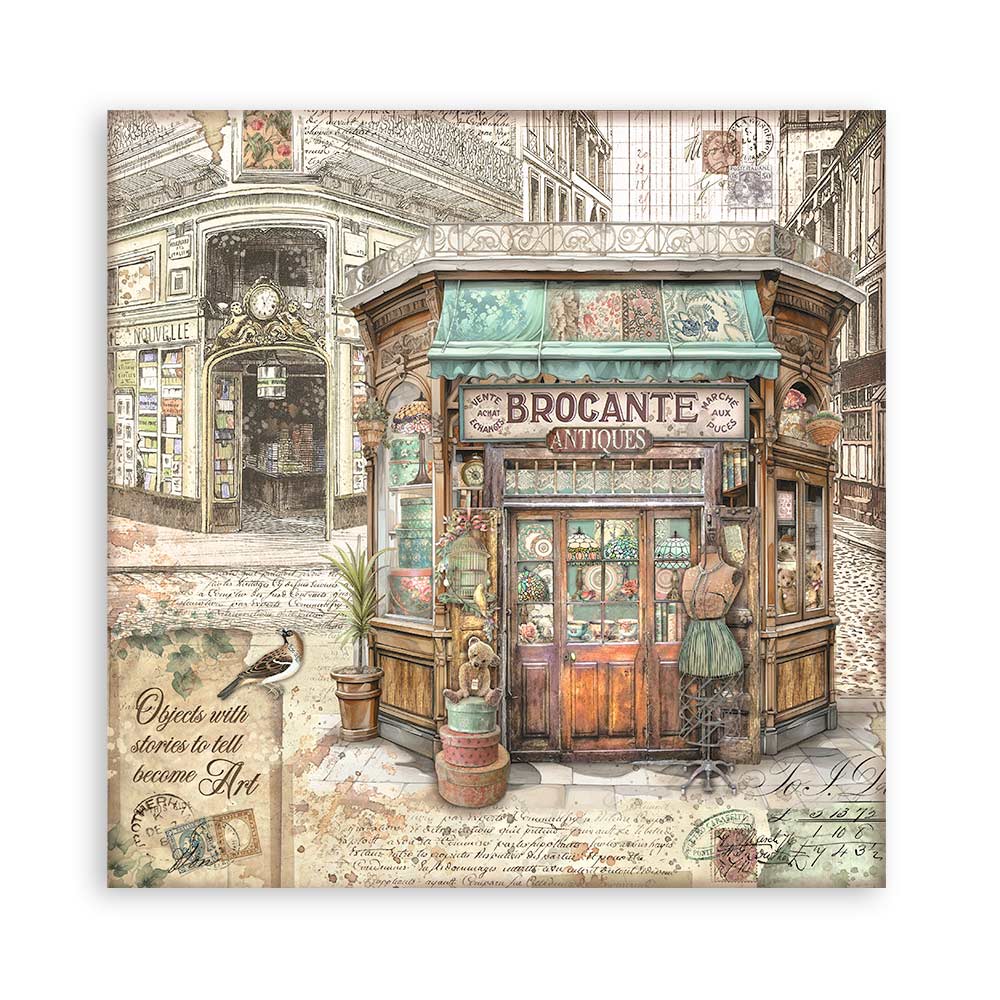Stamperia Brocante Antiques 8x8 Paper Pad