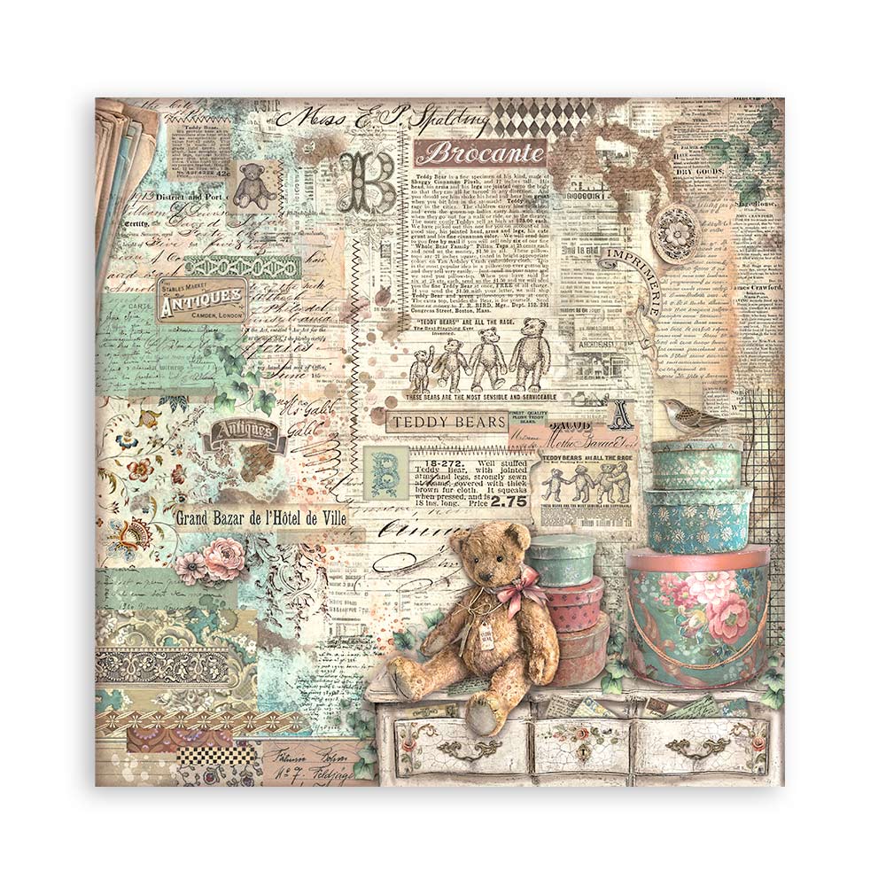 Stamperia Brocante Antiques 8x8 Paper Pad