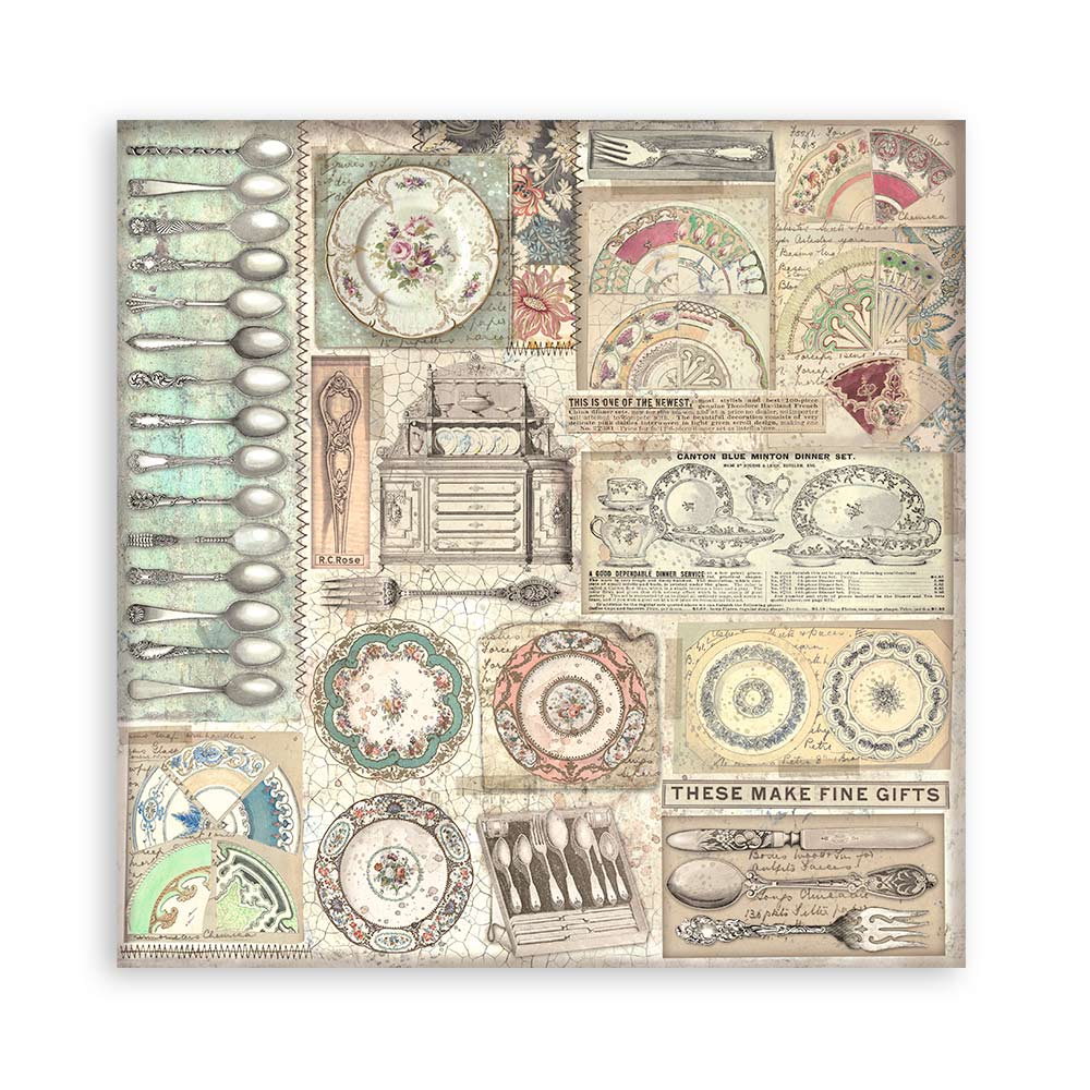 Stamperia Brocante Antiques 8x8 Paper Pad