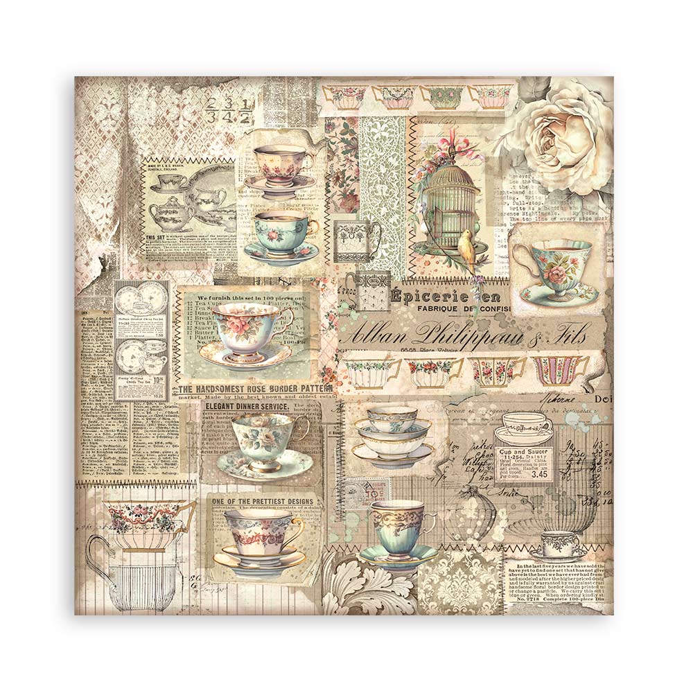 Stamperia Brocante Antiques 8x8 Paper Pad