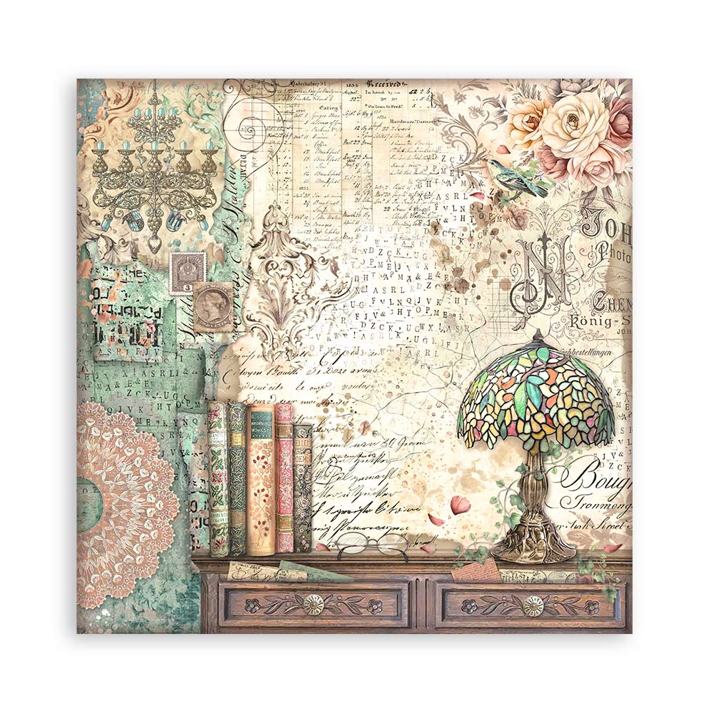 Stamperia Brocante Antiques 8x8 Paper Pad