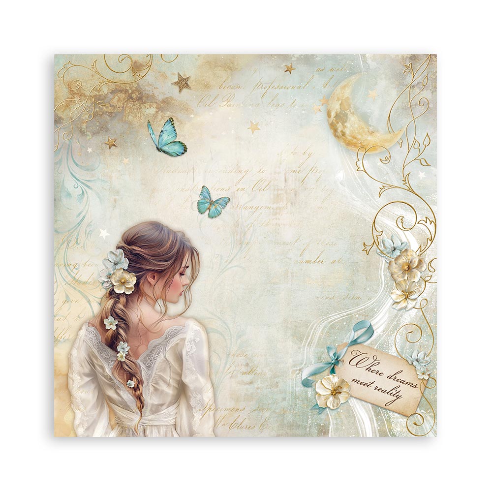 Stamperia Masquerade 8x8 Paper Pad