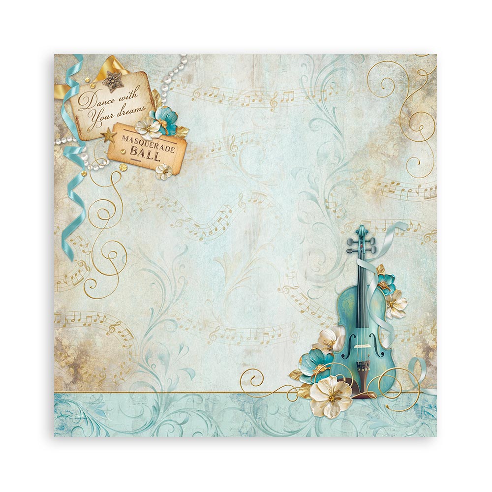 Stamperia Masquerade 8x8 Paper Pad