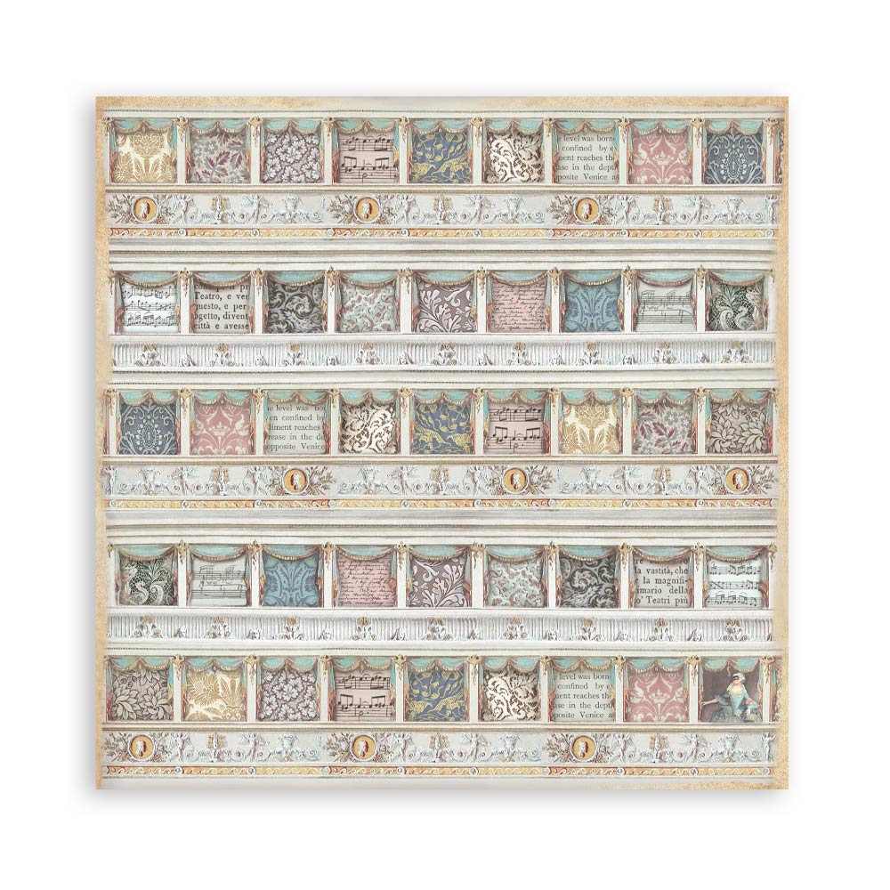 Stamperia Venice City of Art 8x8 Paper Pad