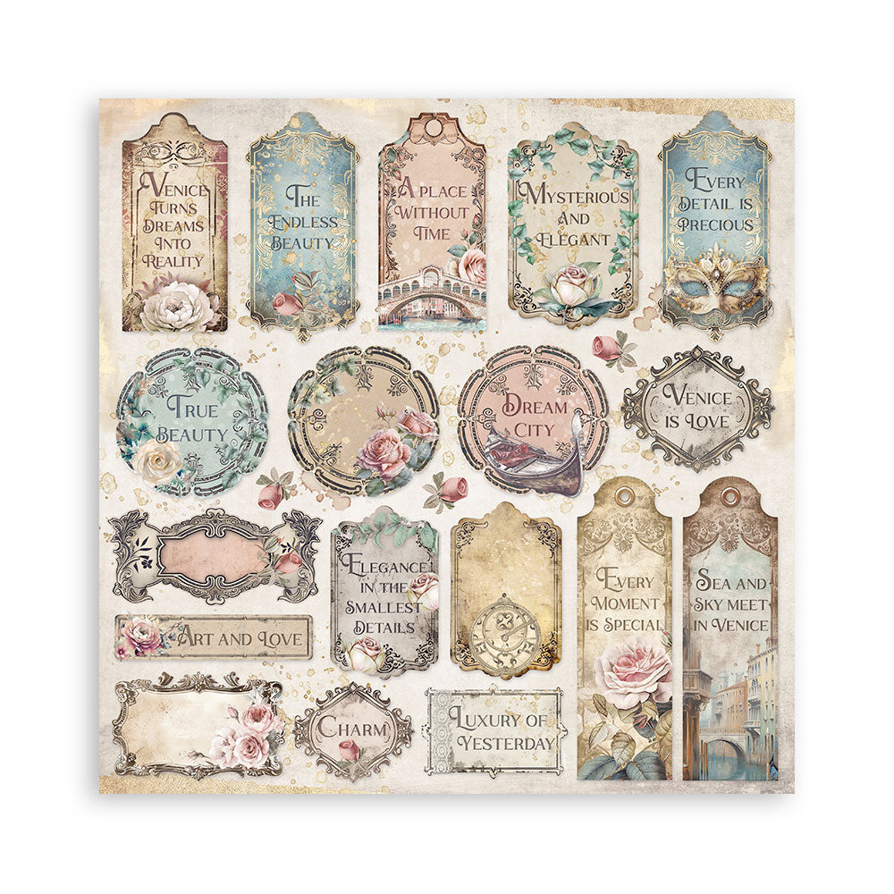 Stamperia Venice City of Art 8x8 Paper Pad