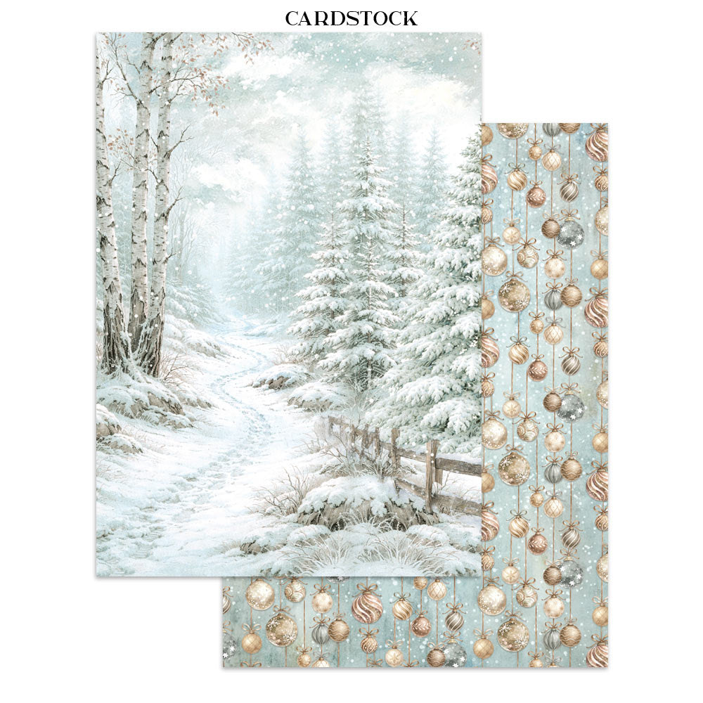 PRE-ORDER Stamperia White Christmas Junk Journal