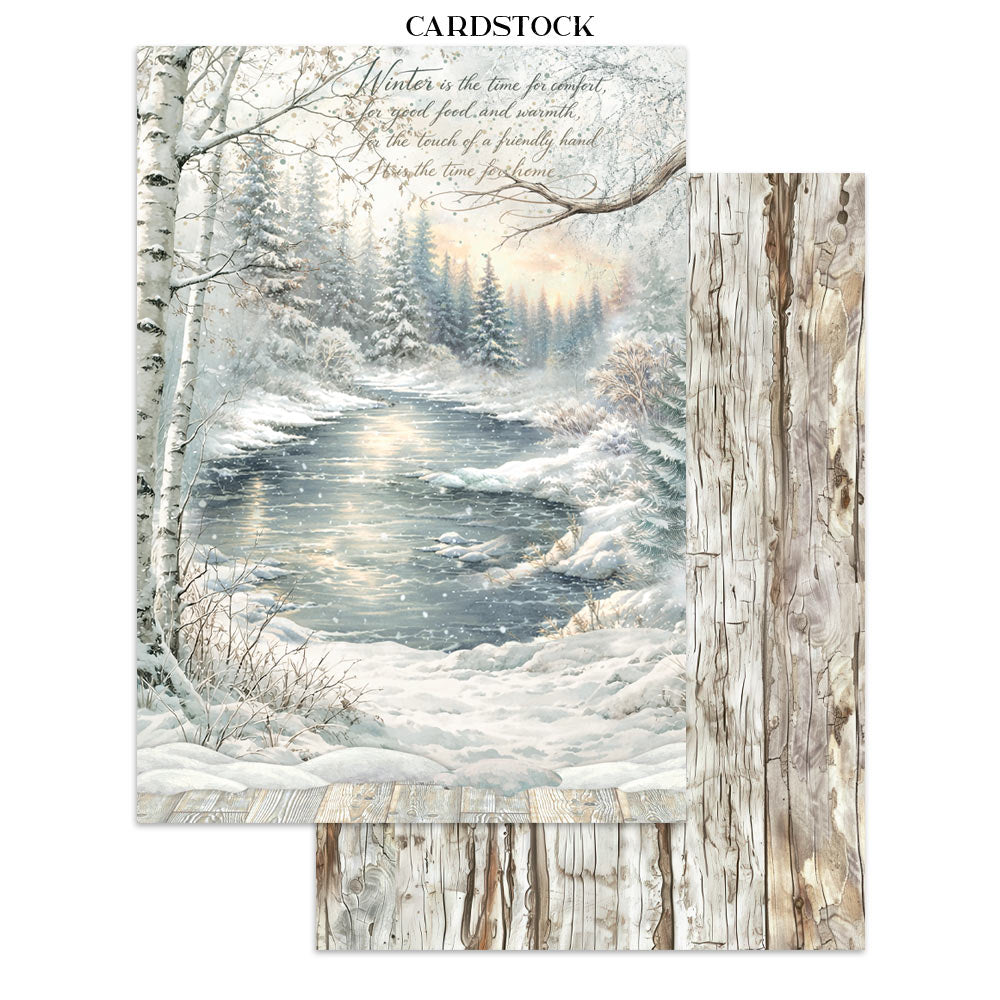 PRE-ORDER Stamperia White Christmas Junk Journal