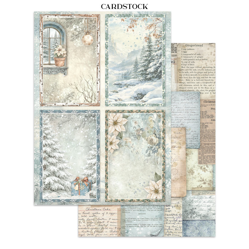 PRE-ORDER Stamperia White Christmas Junk Journal