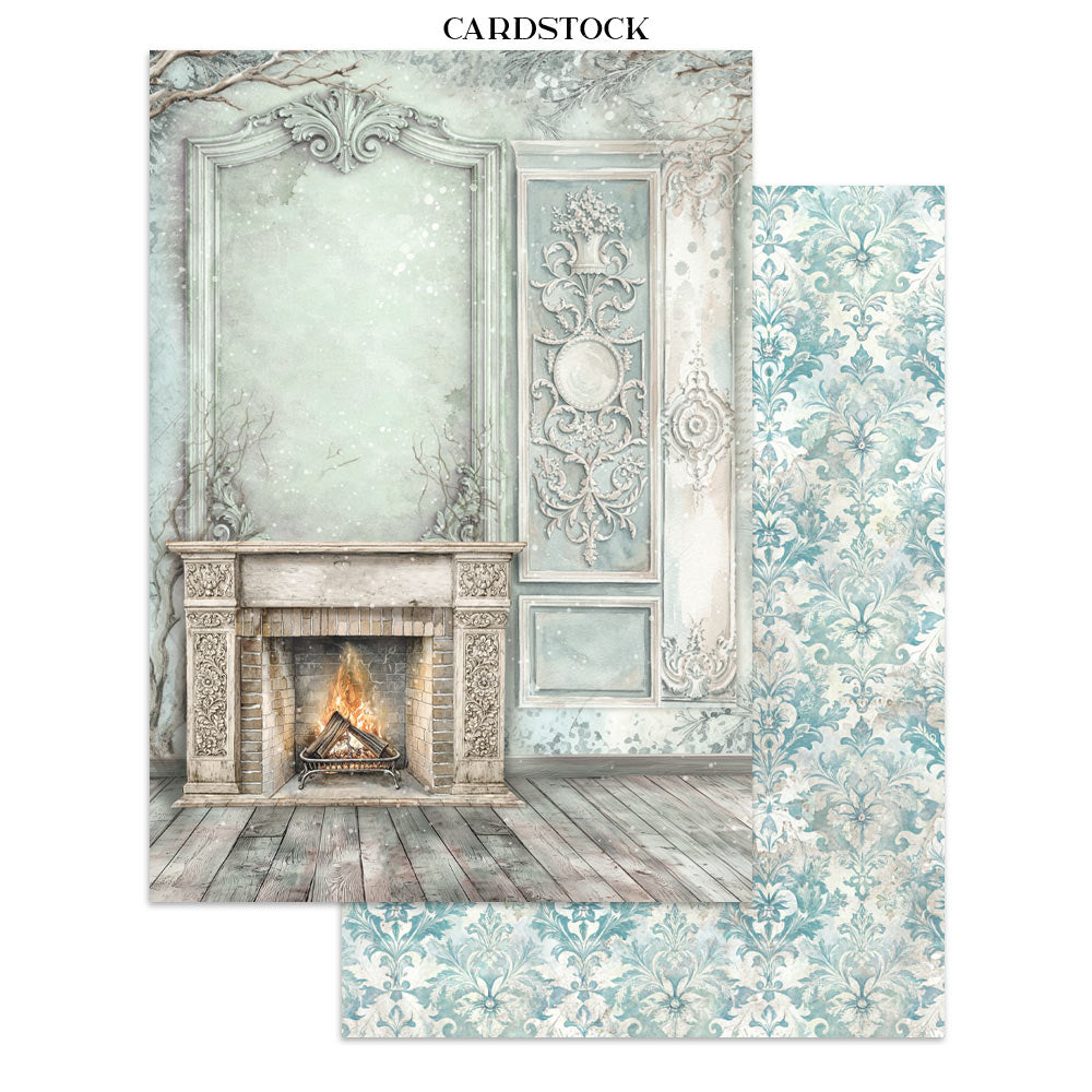 PRE-ORDER Stamperia White Christmas Junk Journal