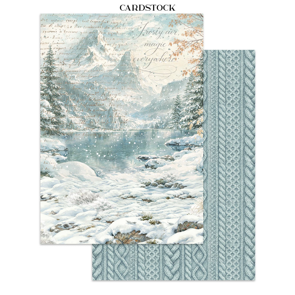 PRE-ORDER Stamperia White Christmas Junk Journal
