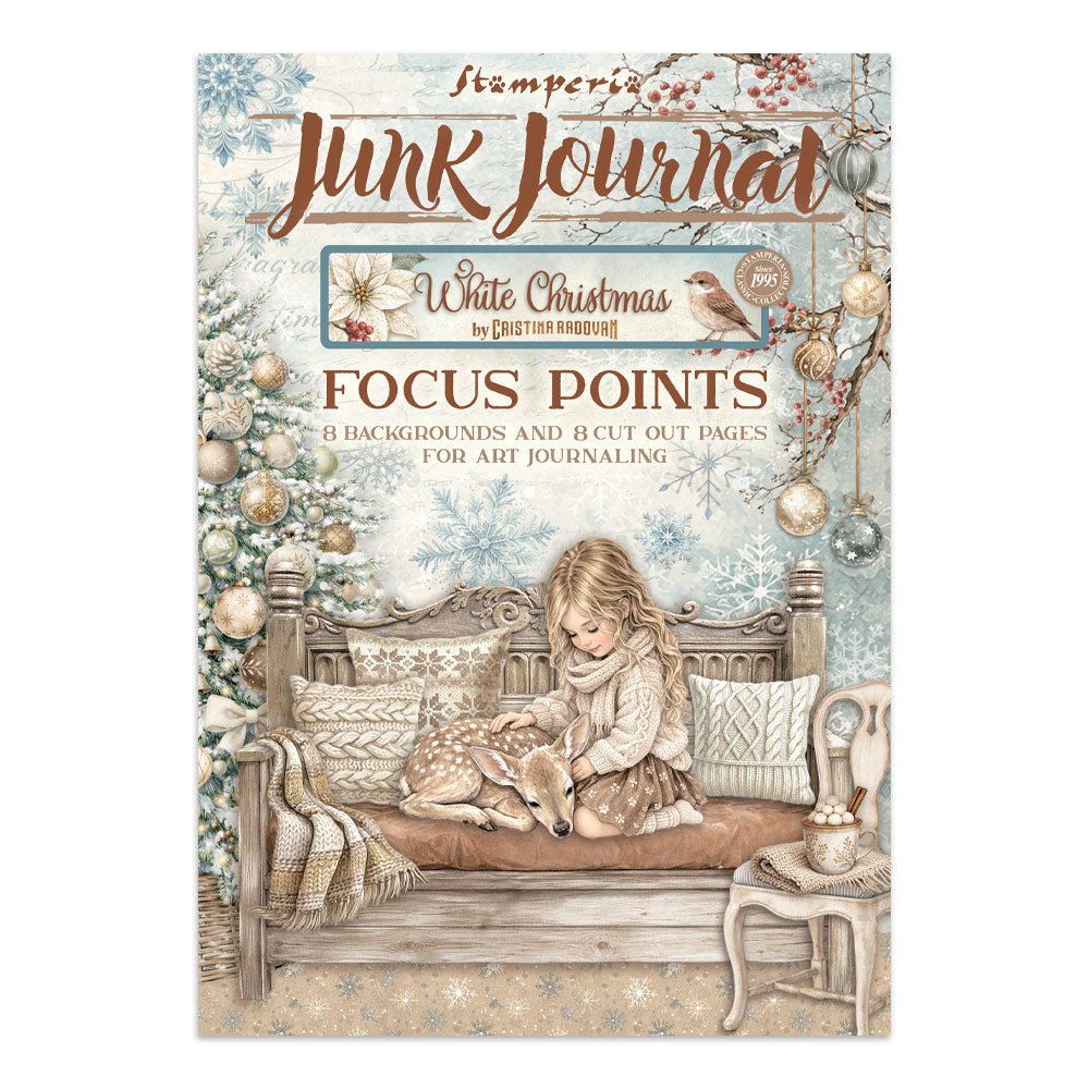 PRE-ORDER Stamperia White Christmas Focus Points
