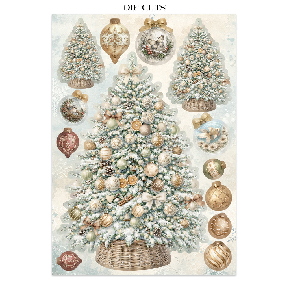 PRE-ORDER Stamperia White Christmas Focus Points