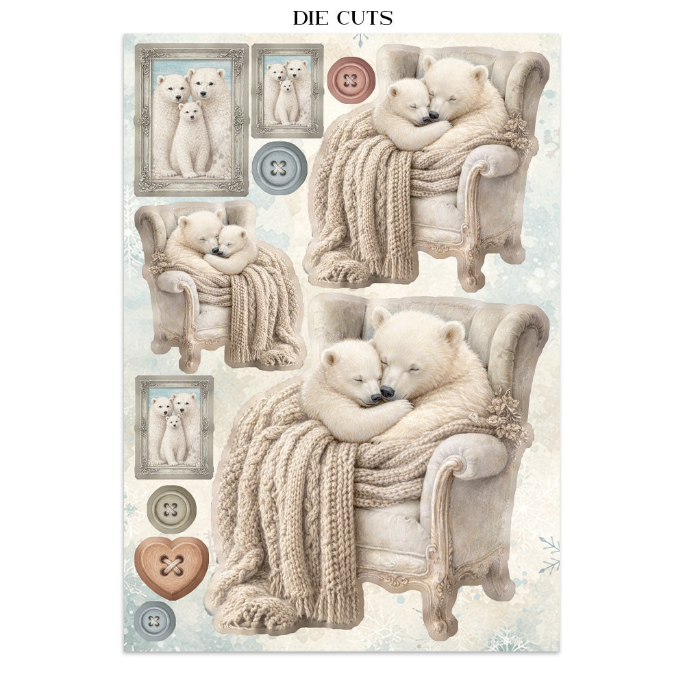 PRE-ORDER Stamperia White Christmas Focus Points