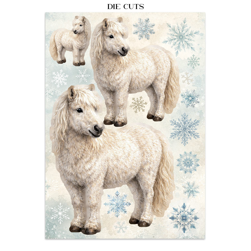 PRE-ORDER Stamperia White Christmas Focus Points