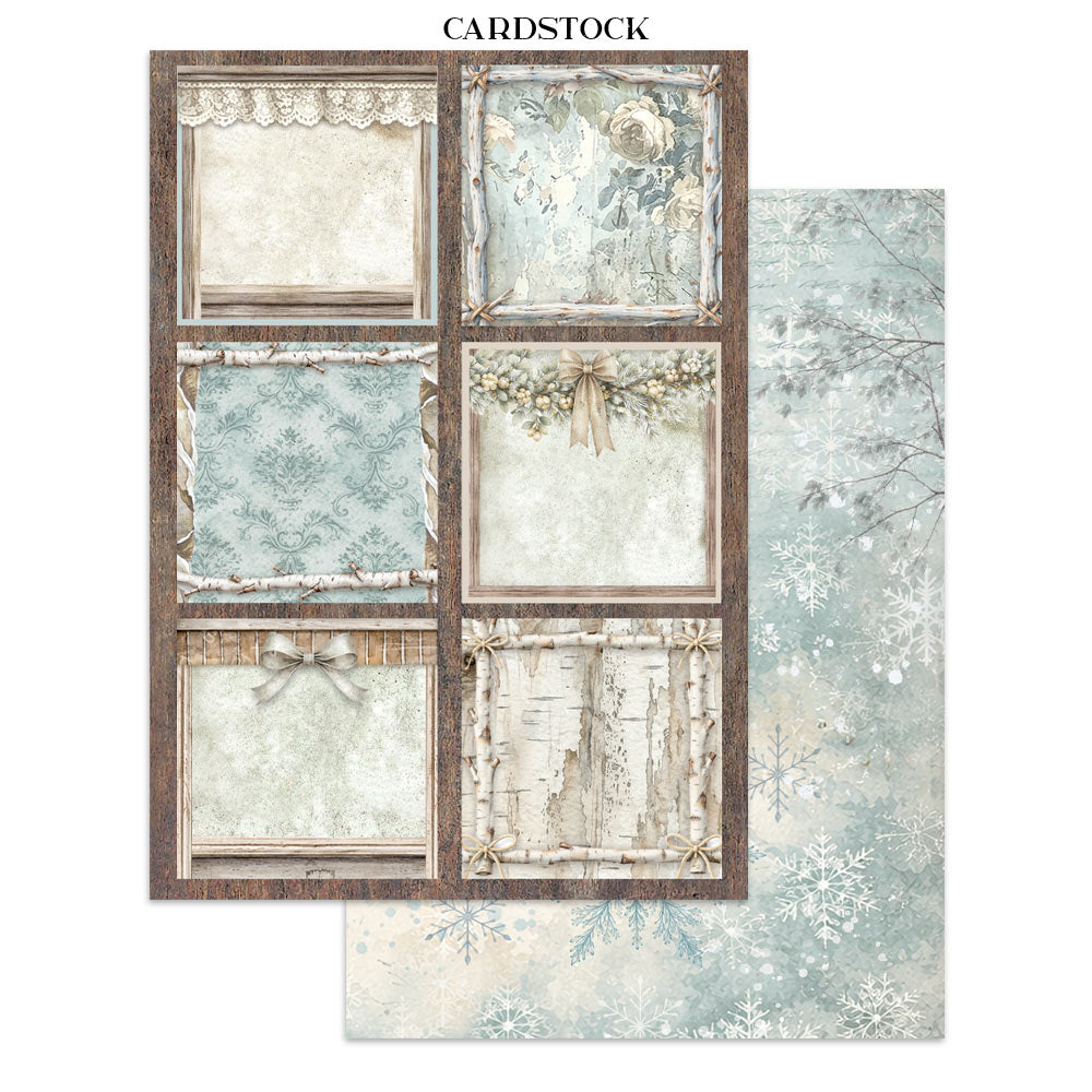 PRE-ORDER Stamperia White Christmas Focus Points