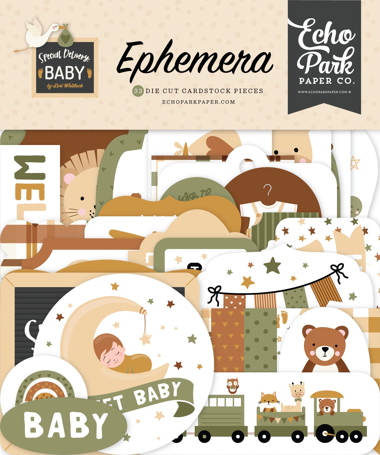 Echo Park Ephemera - Special Delivery Baby