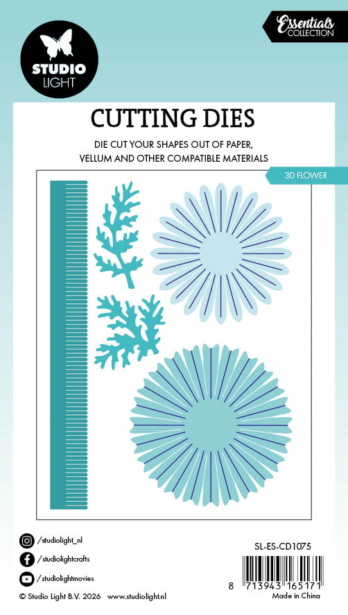 Studio Light Cutting Die 3D Flowers