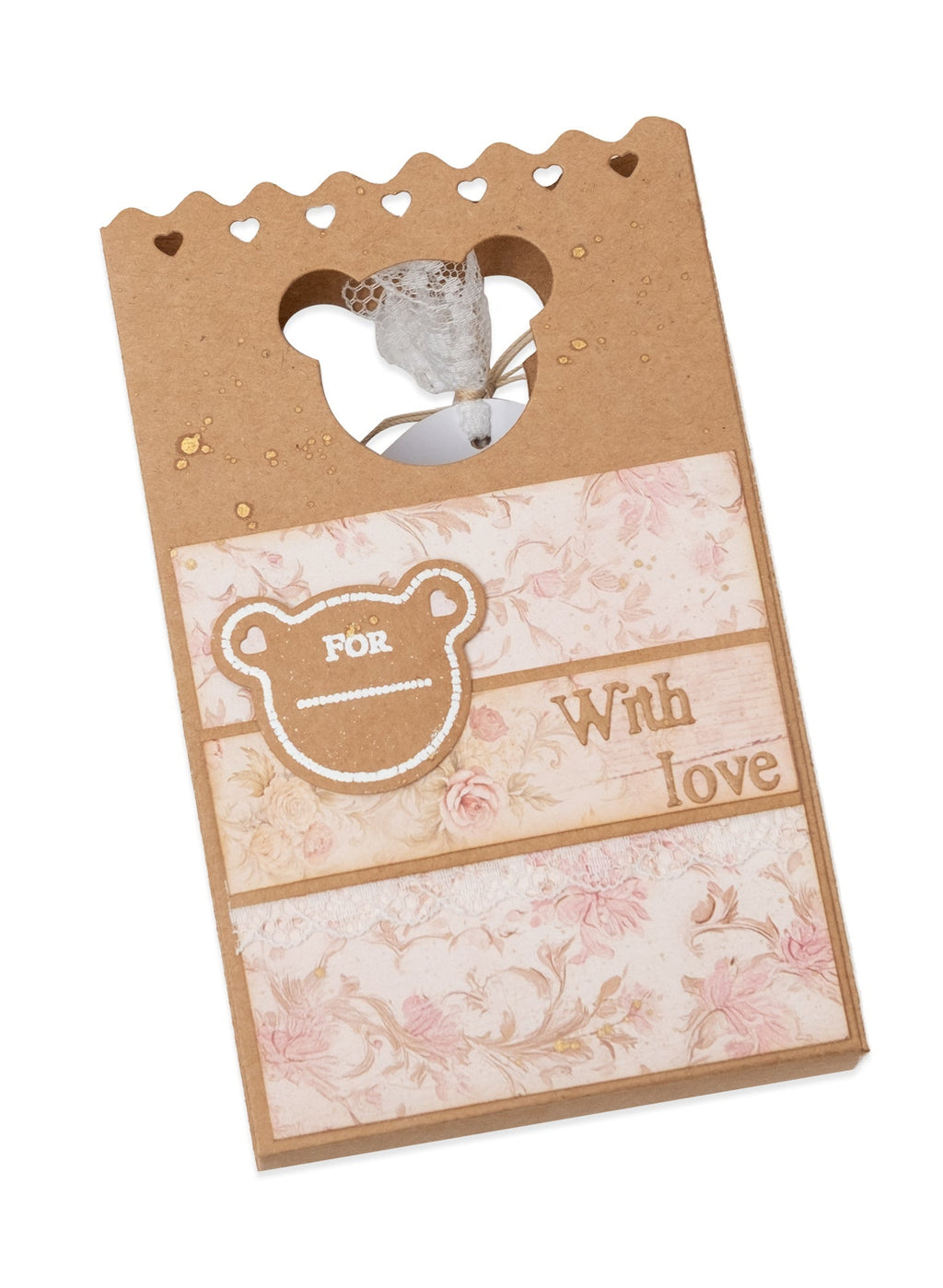 Studio Light Cutting Die Bear Gift Bag Accessories Teddy's Tea Time
