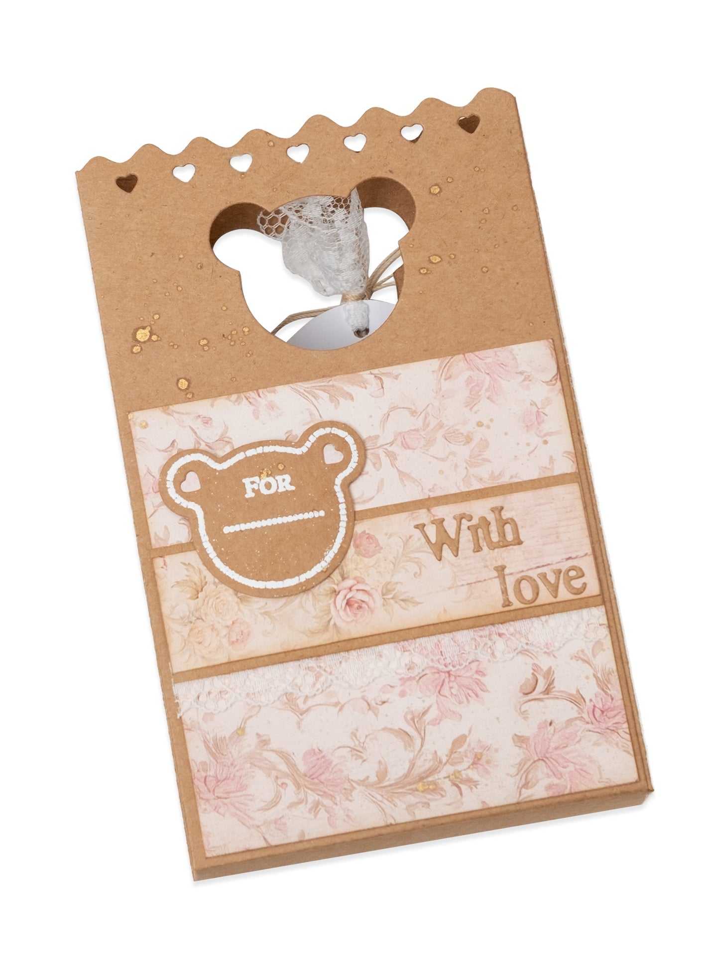 Studio Light Cutting Die Bear Gift Bag Accessories Teddy's Tea Time