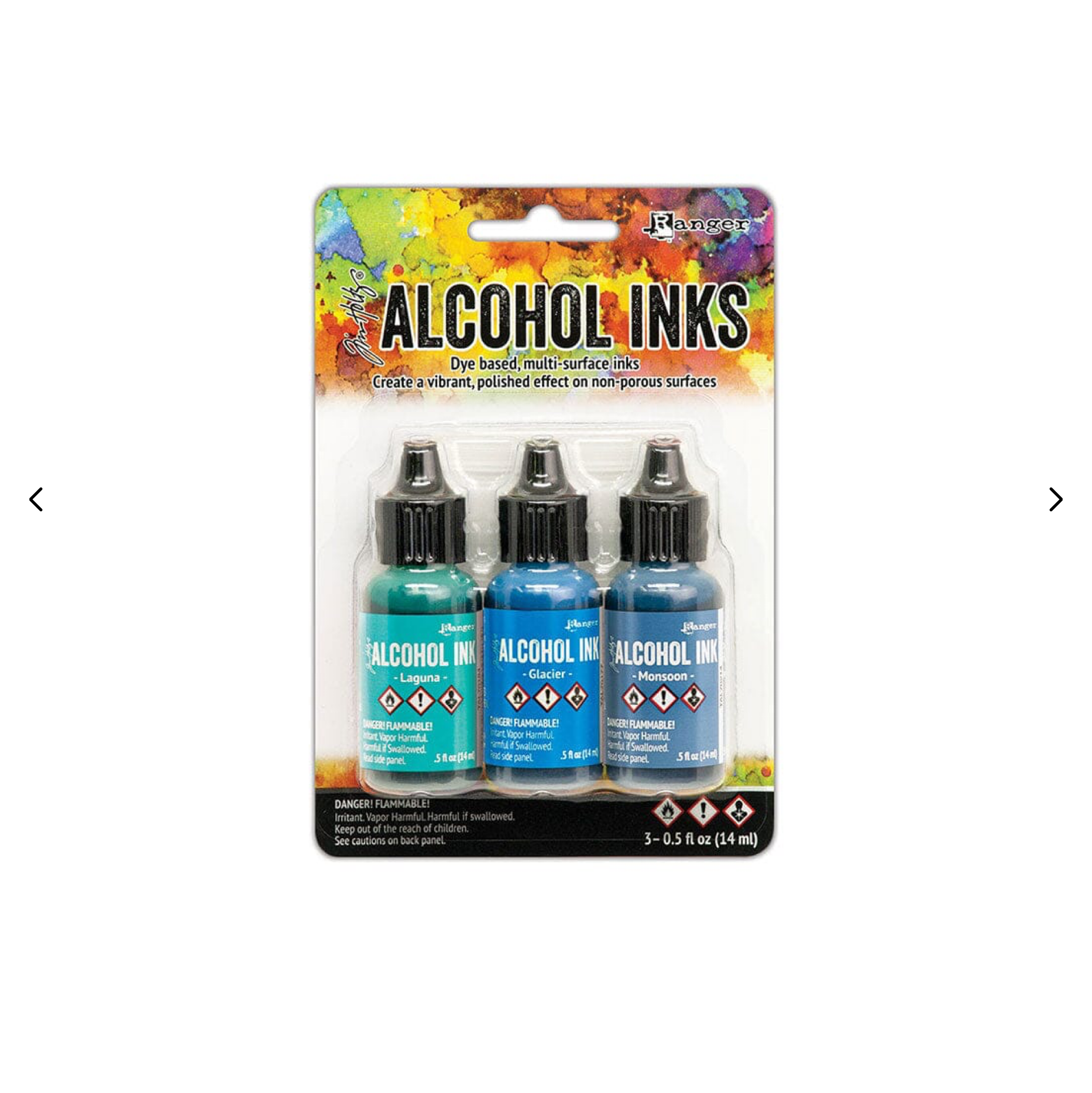 Tim Holtz Alcohol Ink Kit - Teal/Blue Spectrum