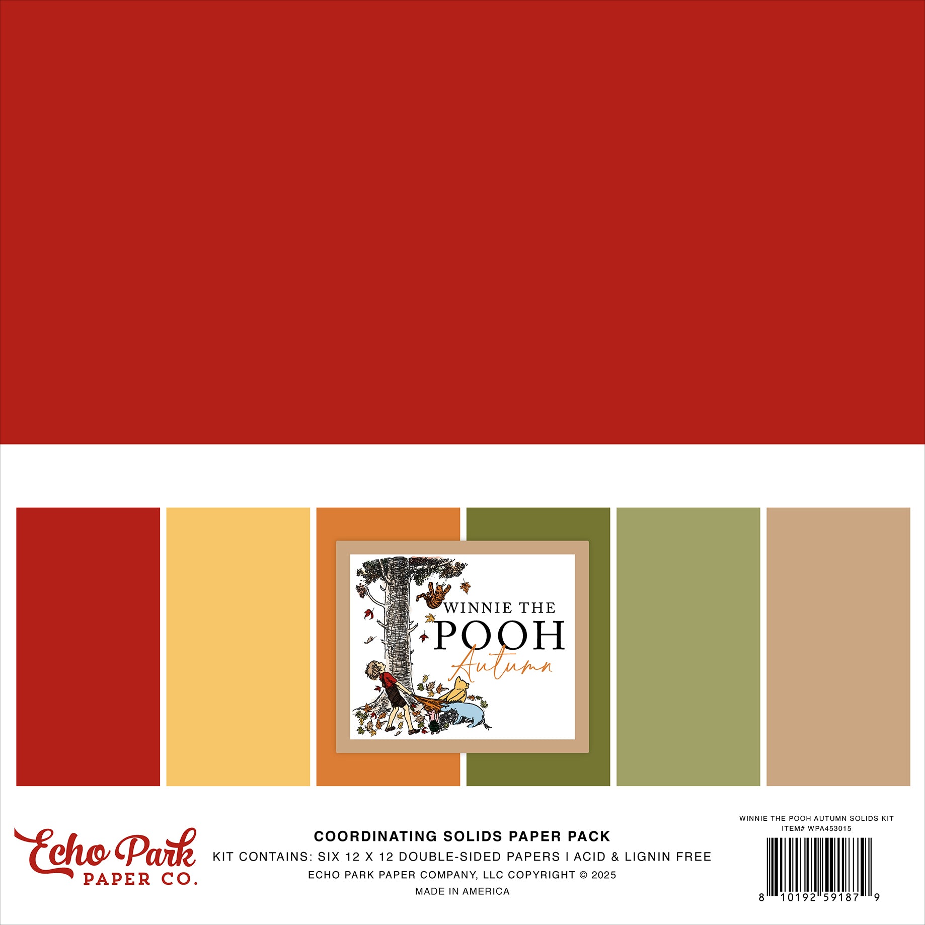 Echo Park Winnie the Pooh Autumn Solids Kit