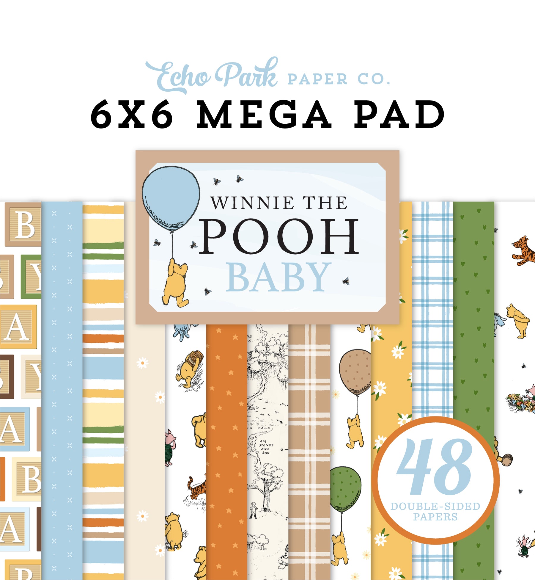 Echo Park Winnie the Pooh Baby 6x6 Mega Pad