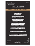 PRE-ORDER Spellbinders Frank Garcia Betterpress Plate & Foil & Die Set